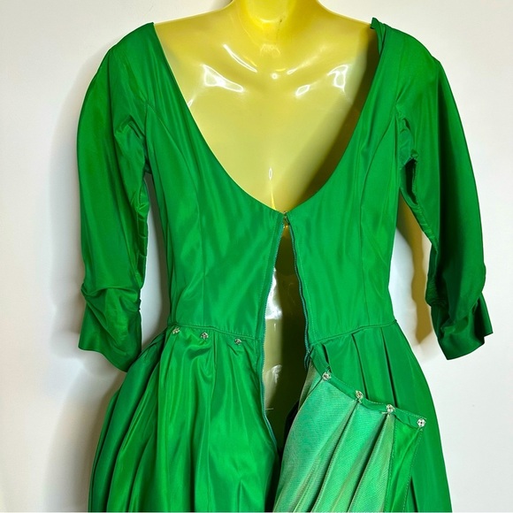 Vintage Green Dinner Dress size 0 - Picture 11 of 14